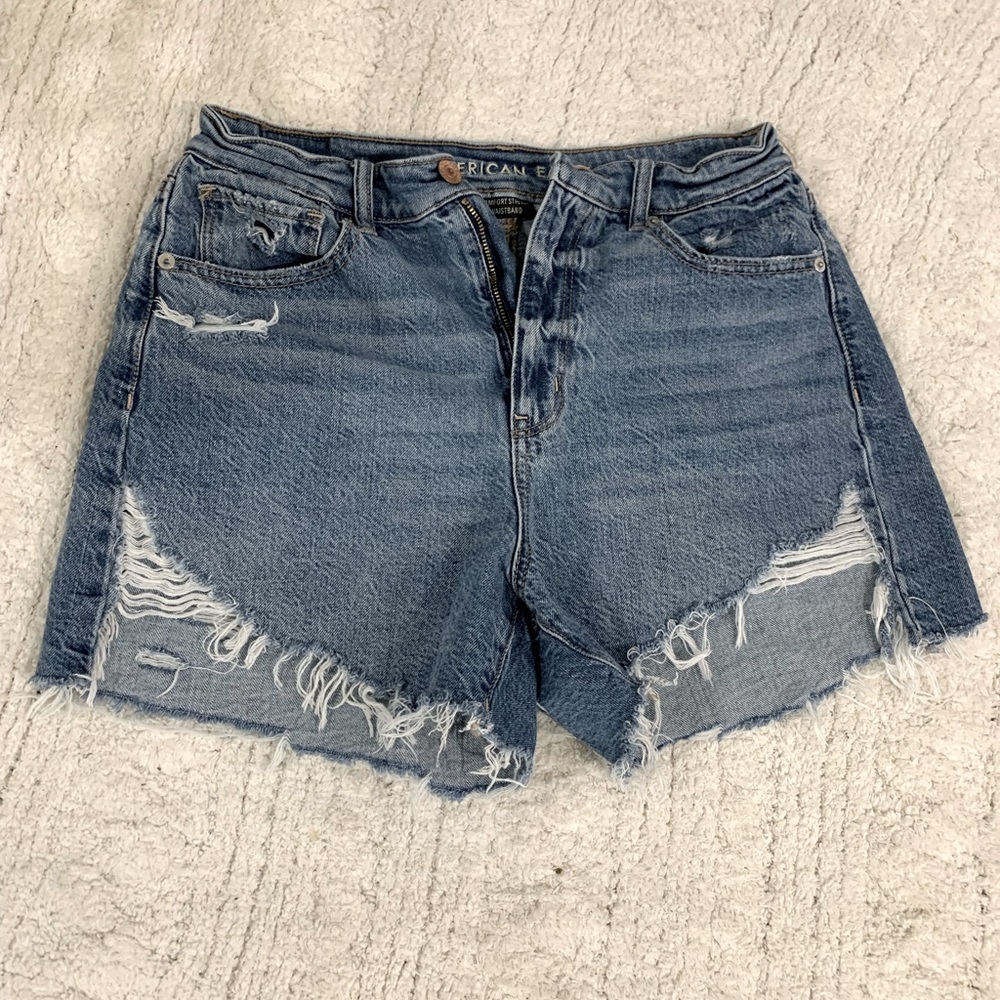 American Eagle highest rise mom shorts